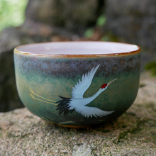 Load image into Gallery viewer, Crane Motif Teacup