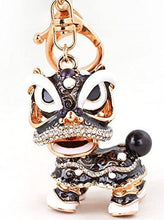 Load image into Gallery viewer, Fancy Alloy Lion Dance Keychain, Purse Charm
