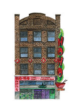Load image into Gallery viewer, &quot;Vanishing Chinatown&quot; Greeting Card - Watercolor Series by Donna Seto
