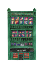 Load image into Gallery viewer, "Vanishing Chinatown" Greeting Card - Watercolor Series by Donna Seto