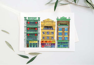 "Vanishing Chinatown" by Donna Seto -  Matted 5 x 7 Print