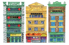 Load image into Gallery viewer, "Vanishing Chinatown" Greeting Card - Watercolor Series by Donna Seto