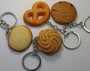 Danish Butter Cookie Keychains