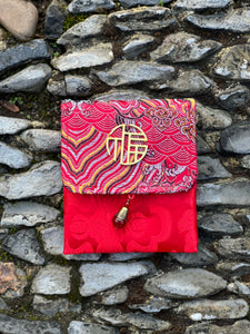 Fancy Vintage Embroidery Brocade Pouch
