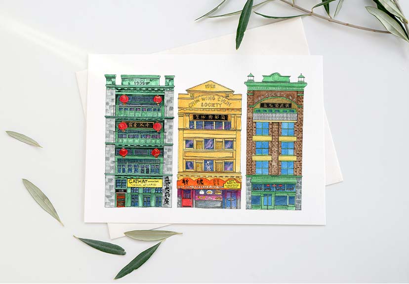 Vanishing Chinatown By Donna Seto - 8 x 10 Print