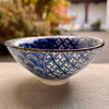 Blue & White Porcelain Teacup - Geometrical Pattern